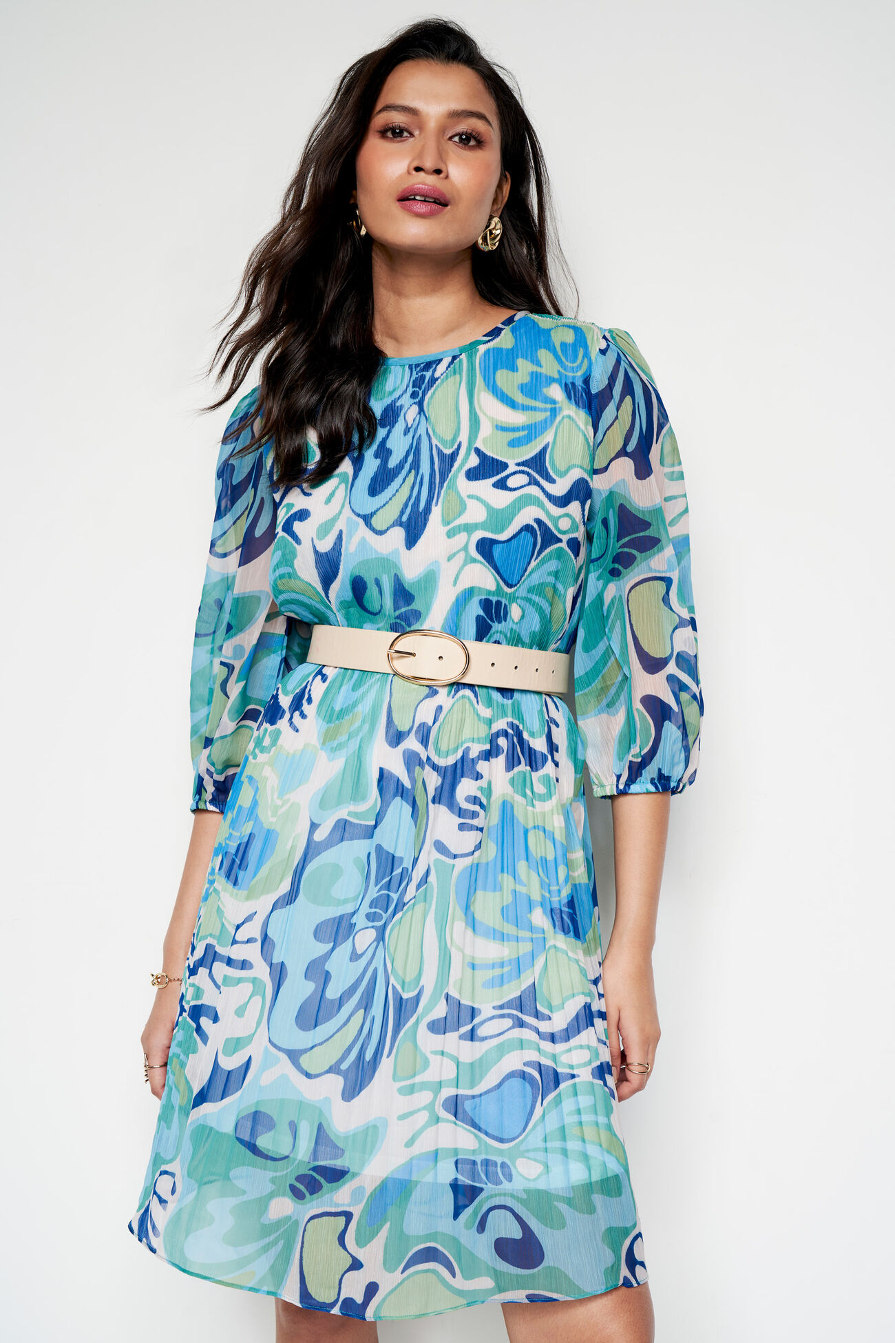 Lagoona Dress, Blue, image 4